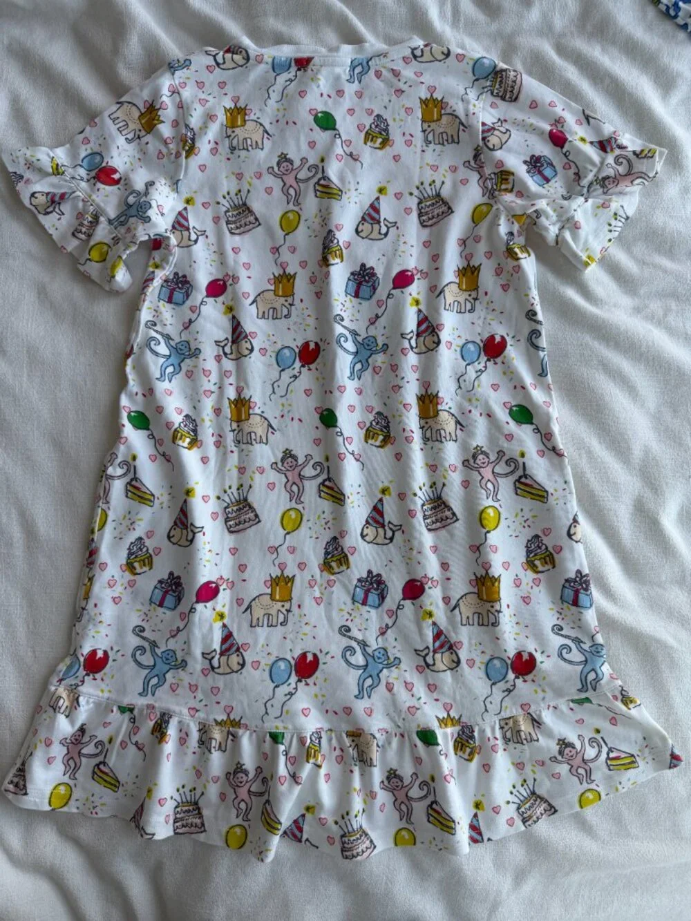 Girls Roller Rabbit Birthday Pajama Nightgown
